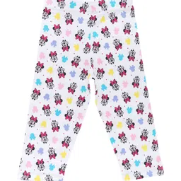 Bodycare Kids Girls White & Blue Printed Cotton Capris-image-21