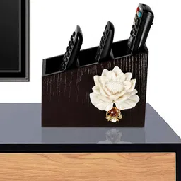 COCKTAIL  Brown & White Wooden  Remote Holder-picture-9