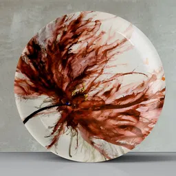 nestroots Red & White Ceramic Printed Wall Decor-picture-13