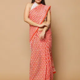 KALINI Floral Printed Pure Cotton Saree-image-84