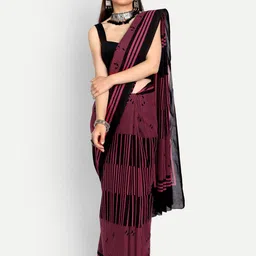 KALINI Striped Pure Cotton Saree-picture-11