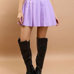 Tokyo Talkies High-Waist Pleated A-Line Mini Skirt-picture-28