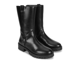 yoho Women High Top Calf-Length Platform Heel Regular Boots With Buckle Detail-picture-23