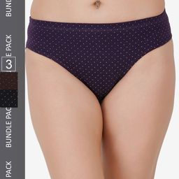 Docare Women Pack Of 3 Cotton Hipster Briefs-picture-0