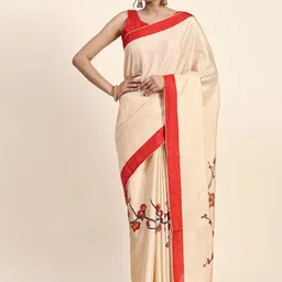 RACHNA Floral Printed Khandua Silk Saree-image-85