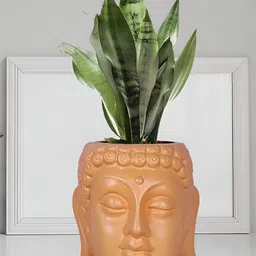 LASAKI Orange Textured Ceramic Planter Holder-picture-19
