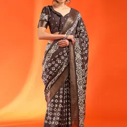 Saree mall Ethnic Motifs Zari Sungudi Sarees-picture-40