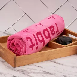 Black Gold Pink Printed 400 GSM  Bath Towels-picture-23