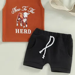 LULU & SKY Boys Printed Top with Shorts-picture-34