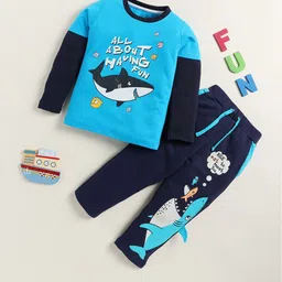 YK Boys Printed Round Neck Long Sleeves T-Shirt With Trouser-picture-14