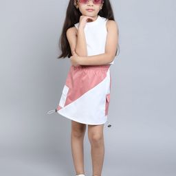 taffykids Girls Round Neck Sleeveless Top With Skirt-picture-37