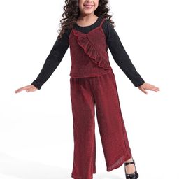 Hola Bonita Girls Embellished Top with Trousers-picture-24
