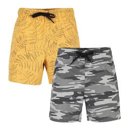 PLUM TREE Boys Pack of 2 Printed Lounge Shorts-picture-38