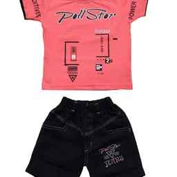 BAESD Boys Printed T-Shirt With Shorts-image-24