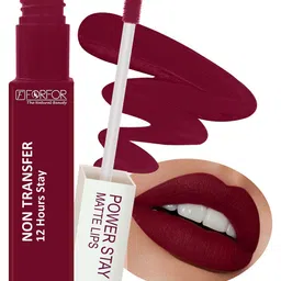 FORFOR Powerstay Non-Transfer Waterproof Liquid Matte Lipstick 5ml - Bridal Maroon 09-picture-17