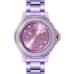 GUESS Women CROWN JEWEL Embellished Dial Analogue Multi Function Watch GW0410L4-picture-19