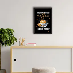 eCraftIndia Black Motivational Quote Printed Framed UV Art Painting-image-44