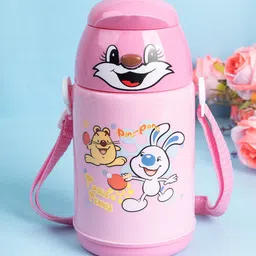 MARKET99 Kids Pink Printed Plastic Sipper Bottle 450 ml-picture-16