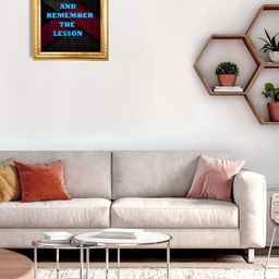 Hawai Gold-Toned & Blue Wood Wall Photo Frame-picture-14