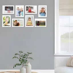 Stuthi Arts White 8 Pieces Wood Wall Photo Frames-image-19