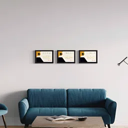 Stuthi Arts Black 3 Pieces Wooden Wall Photo Frames-image-96