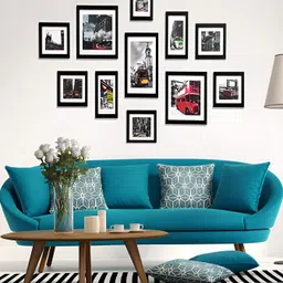 ArtzFolio Black 11 Pieces Wooden Wall Photo Frames-image-64