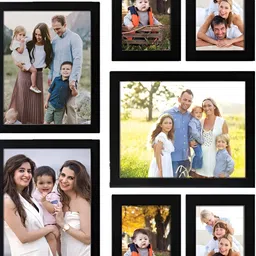 Stuthi Arts Black 12 Pieces Wood Wall Photo Frames-picture-25