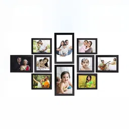 Stuthi Arts Black 8 to 12 Pieces Wood Wall Photo Frames-image-39