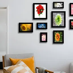 Stuthi Arts Black 10 Pieces Wooden Wall Photo Frames-image-56