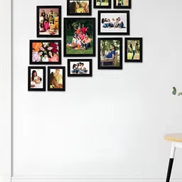 Stuthi Arts Black 12Pcs Wooden  Wall Photo Frames-image-36