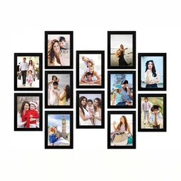 Stuthi Arts Black 12 Pieces Wooden Wall Photo Frames-image-62