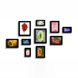 Stuthi Arts Black 10 Pieces Wooden Wall Photo Frames-picture-35