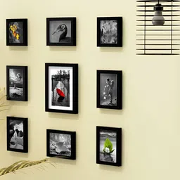 Stuthi Arts Black 8 to 12 Pieces Wood Wall Photo Frames-image-24