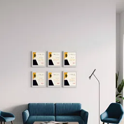 Stuthi Arts White 6 Pieces Wooded Wall Photo Frames-image-31