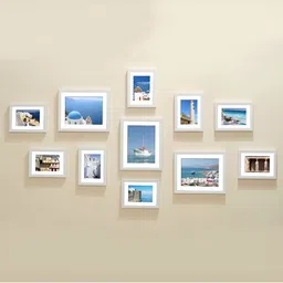 ArtzFolio White 11 Pieces Wooden Wall Photo Frames-image-60