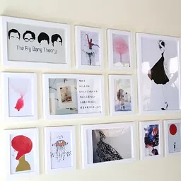 ArtzFolio White 12 Pieces Wooden Wall Photo Frames-image-98