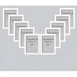 Stuthi Arts White 10 Pieces Wooden Wall Photo Frames-picture-21