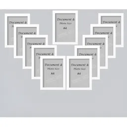 Stuthi Arts White 11 Pieces Wooden Wall Photo Frames-picture-31
