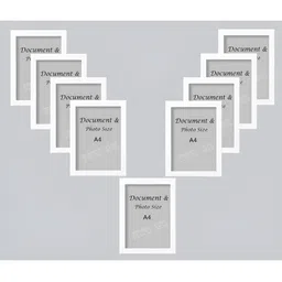 Stuthi Arts White 9 Pieces Wooden Wall Photo Frames-image-19