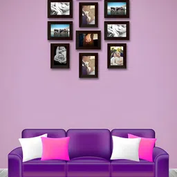 ArtzFolio Brown10 Pieces Wooden Wall Photo Frames-image-26