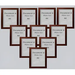 Stuthi Arts Brown 10 Pieces Wooden Wall Photo Frames-picture-37