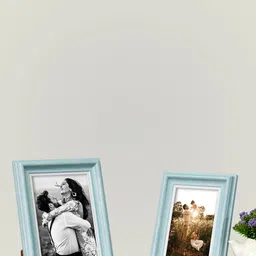 Art Street Set Of 2 Blue Solid Table-Top Photo Frames-image-41