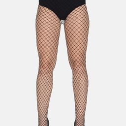 mod & shy Women Black Solid Fishnet Design Pantyhose Stockings-picture-3