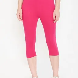 Feelings Plus Size Slim-Fit Cotton Mid-Rise Capri-image-27