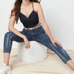 Vero Moda Women Straight Fit High-Rise Cotton Jeans-image-99