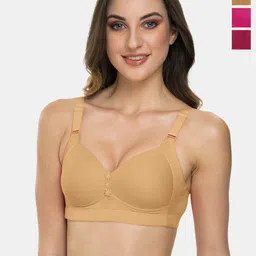 Tweens Pack Of 3 Full Coverage Lightly Padded T-shirt Bras With All Day Comfort-picture-38