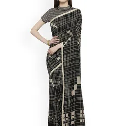 KALINI Geometric Printed Silk Cotton Saree-picture-31