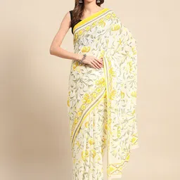 BUTA BUTI Ethnic Motif Pure Cotton Saree-image-74