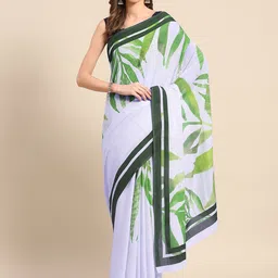 BUTA BUTI Floral Pure Cotton Saree-image-86