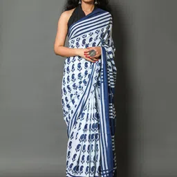 KALINI Paisley Printed Pure Cotton Saree-picture-39